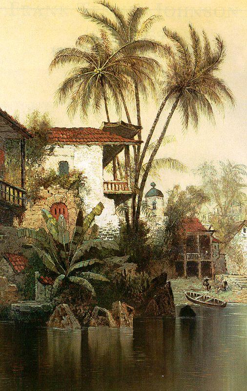 Edwin Deakin Old Panama Sweden oil painting art